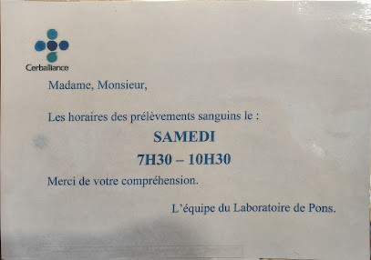 Medical Biology Laboratory - Cerballiance, Laboratoire d'Analyses à Pons