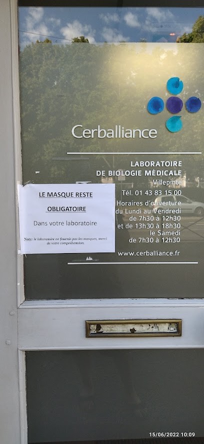 Laboratoire De Biologie Médicale - Villepinte - Cerballiance, Laboratoire d'Analyses à Villepinte